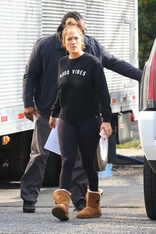 JENNIFER LOPEZ on the Set of Shades of Blue in New York 11/03/2017