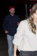 JESSICA BIEL Arrives at Beauty & Essex in Hollywood 11/15/2017