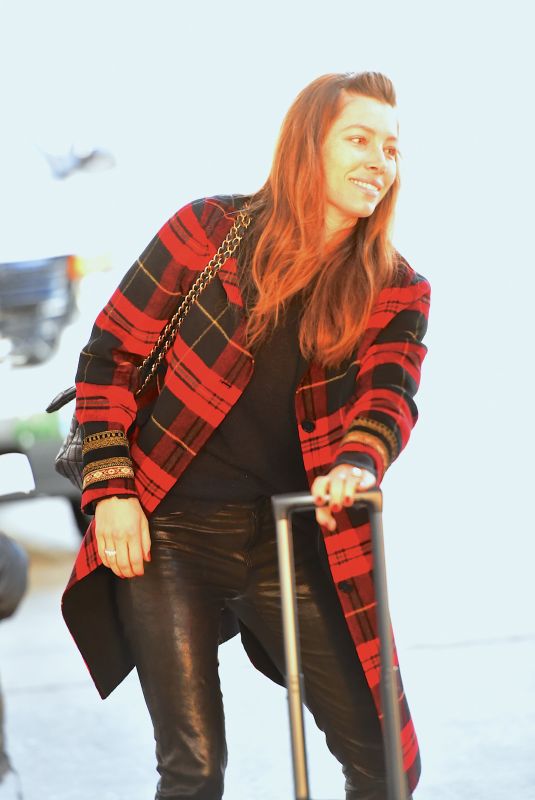 JESSICA BIEL at JFK Airport in New York 11/05/2017