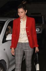 JESSICA BIEL at Matsuhisa in Beverly Hills 11/25/2017
