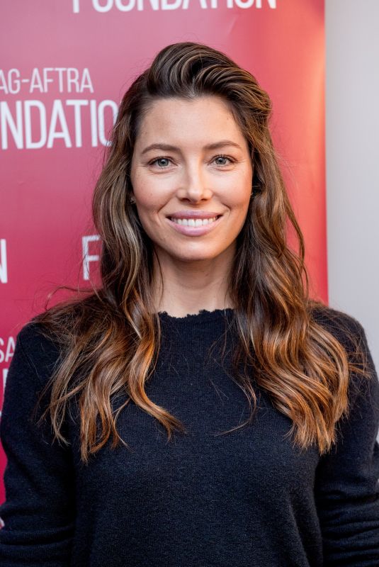 JESSICA BIEL at Sag-aftra Foundation Conversations in New York 11/02/2017