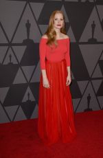 JESSICA CHASTAIN at AMPAS 9th Annual Governors Awards in Hollywood 11/11/2017