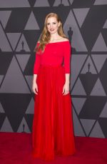 JESSICA CHASTAIN at AMPAS 9th Annual Governors Awards in Hollywood 11/11/2017