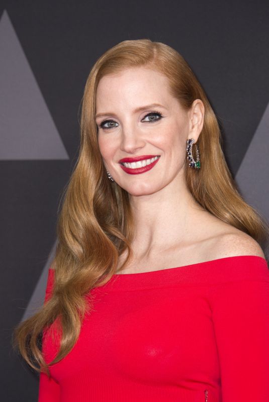 JESSICA CHASTAIN at AMPAS 9th Annual Governors Awards in Hollywood 11/11/2017