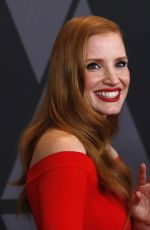 JESSICA CHASTAIN at AMPAS 9th Annual Governors Awards in Hollywood 11/11/2017