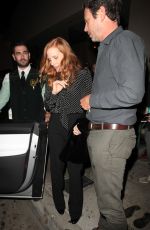 JESSICA CHASTAIN at Catch LA in West Hollywood 11/05/2017