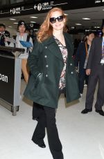 JESSICA CHASTAIN at Narita International Airport 11/26/2017