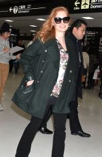JESSICA CHASTAIN at Narita International Airport 11/26/2017