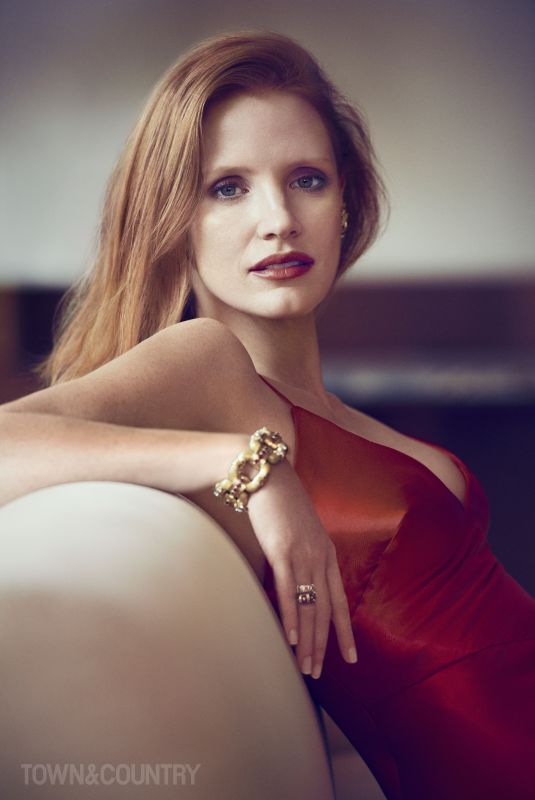 JESSICA CHASTAIN for Town & Country Magazine, December 2017
