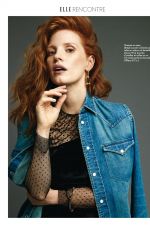 JESSICA CHASTAIN in Elle Magazine, Quebec December 2017