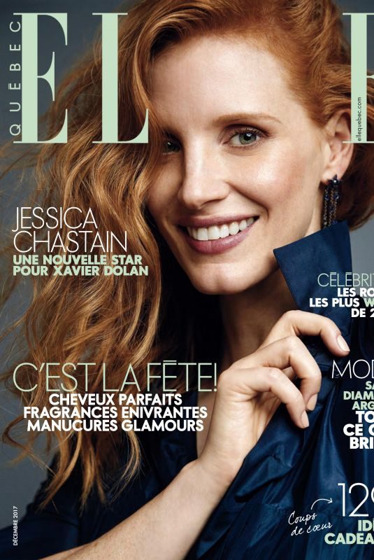 JESSICA CHASTAIN in Elle Magazine, Quebec December 2017