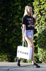 JESSICA HART in Denim Shorts Out in Los Angeles 11/10/2017