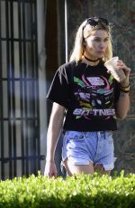 JESSICA HART in Denim Shorts Out in Los Angeles 11/10/2017