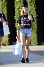 JESSICA HART in Denim Shorts Out in Los Angeles 11/10/2017