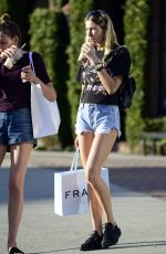JESSICA HART in Denim Shorts Out in Los Angeles 11/10/2017