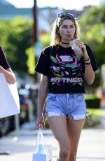 JESSICA HART in Denim Shorts Out in Los Angeles 11/10/2017