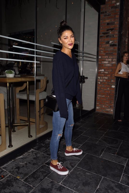 JESSICA SZOHR Arrives at Leonardo DiCaprio