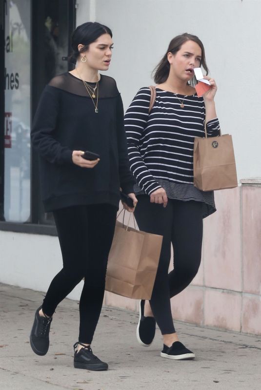 JESSIE J and a Friend Out Shopping in West Hollywood 10/30/2017