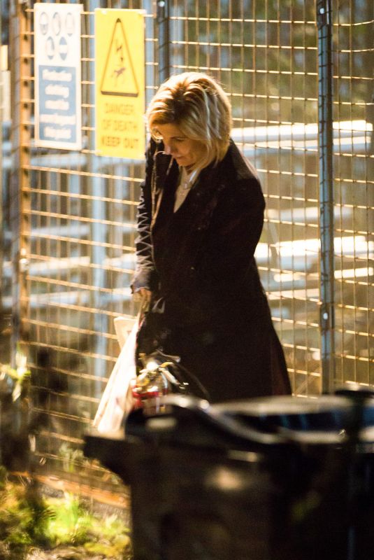 JODIE WHITTAKER on tehe Set of For the First Time in Sheffield 11/22/2017