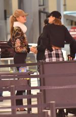 JOSEPHINE SKRIVER and ROMEE STRIJD at LAX Airport in Los Angeles 11/08/2017