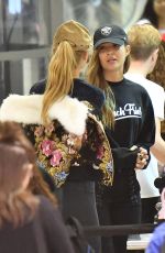JOSEPHINE SKRIVER and ROMEE STRIJD at LAX Airport in Los Angeles 11/08/2017