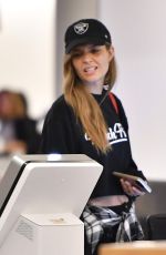 JOSEPHINE SKRIVER and ROMEE STRIJD at LAX Airport in Los Angeles 11/08/2017