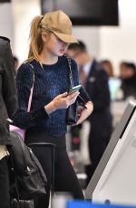JOSEPHINE SKRIVER and ROMEE STRIJD at LAX Airport in Los Angeles 11/08/2017