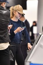 JOSEPHINE SKRIVER and ROMEE STRIJD at LAX Airport in Los Angeles 11/08/2017