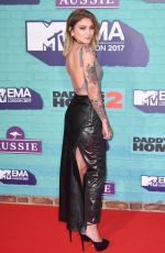 JULIA MICHAELS at 2017 MTV Europe Music Awards in London 11/12/2017