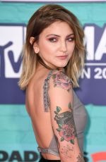 JULIA MICHAELS at 2017 MTV Europe Music Awards in London 11/12/2017