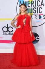 JULIA MICHAELS at American Music Awards 2017 at Microsoft Theater in Los Angeles 11/19/2017