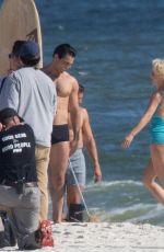 JULIANNE HOUGH in Swimsuit on the Set of Bigger in Orange Beach 11/13/2017