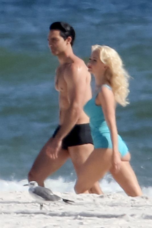 JULIANNE HOUGH in Swimsuit on the Set of Bigger in Orange Beach 11/13/2017