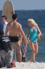 JULIANNE HOUGH in Swimsuit on the Set of Bigger in Orange Beach 11/13/2017