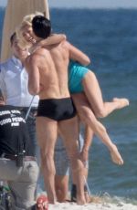JULIANNE HOUGH in Swimsuit on the Set of Bigger in Orange Beach 11/13/2017