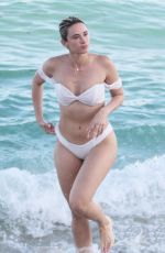 JULIEANNA YESJULZ GODDARD in Bikini at a Beach in Miami 11/25/2017