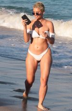 JULIEANNA YESJULZ GODDARD in Bikini at a Beach in Miami 11/25/2017