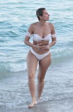 JULIEANNA YESJULZ GODDARD in Bikini at a Beach in Miami 11/25/2017