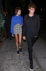 KAIA GERBER Night Out in West Hollywood 11/17/2017