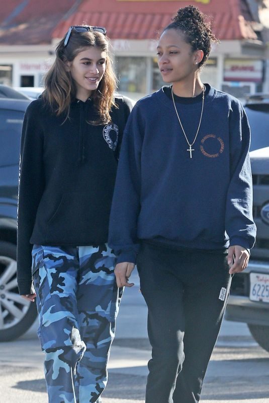 KAIA GERBER Out with a Friend in Malibu 11/27/2017