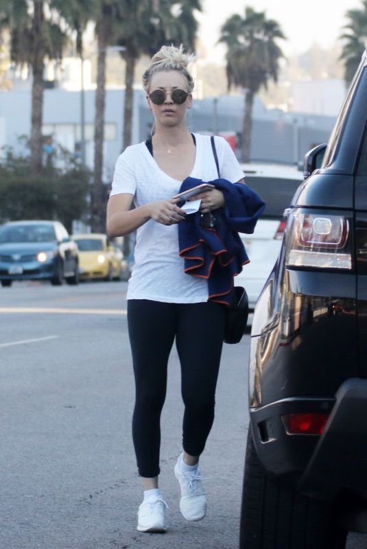 KALEY CUOCO Leaves Yoga Class in Los Angeles 11/15/2017