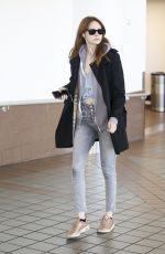 KAREN GILLAN at LAX Airport in Los Angeles 11/23/2017