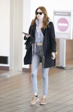 KAREN GILLAN at LAX Airport in Los Angeles 11/23/2017