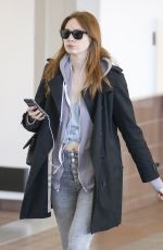 KAREN GILLAN at LAX Airport in Los Angeles 11/23/2017