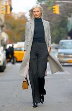 KARLIE KLOSS Out and About in New York 11/15/2017