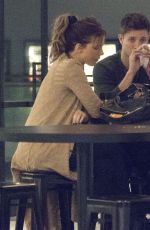 KATE BECKINSALE and Matt Rife at Century City Mall 11/19/2017
