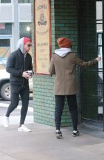 KATE MARA and Jamie Bell Out for Coffee in New York 11/14/2017