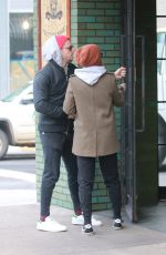 KATE MARA and Jamie Bell Out for Coffee in New York 11/14/2017