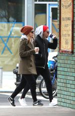 KATE MARA and Jamie Bell Out for Coffee in New York 11/14/2017