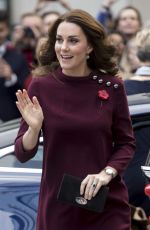 KATE MIDDLETON Arrives at UBS Building in London 11/08/2017